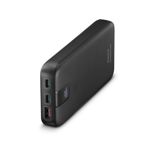 Hama PD 20 Power Pack 20000 mAh, Outputs: 2x USB-C, USB-A, Fast Charging, Anthracite