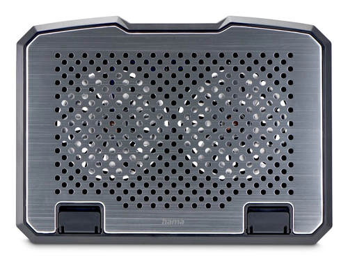 Hama Aluminium laptop cooling pad 39.6 cm (15.6") Black