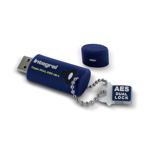 Integral 16GB HARDWARE ENCRYPTED USB 3.0 DRIVE SECURE DUAL PASSWORD ADMIN/USER 256 AES FIPS 140-2 CRYPTO