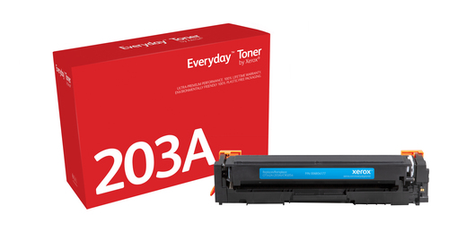 Everyday ™ Cyan Toner by Xerox compatible with HP 203A (CF541A), Standard capacity