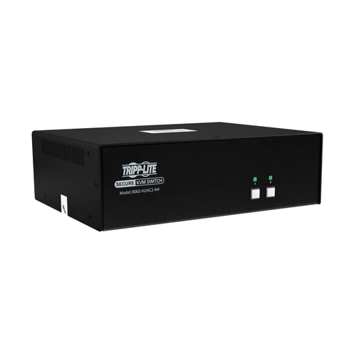 Tripp Lite B002-H2AC2-N4 Secure KVM Switch, 2-Port, Dual Head, HDMI to HDMI, 4K, NIAP PP4.0, Audio, CAC, TAA