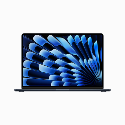 MacBook Air 15-inch Midnight - M2 chip with 8-core CPU, 10-core GPU, 16-core Neural - 8GB RAM - 512GB Storage - 35W Adapter - UK Power - British Keyboard