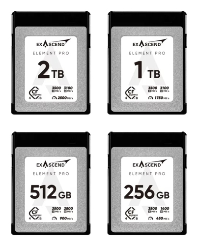 Exascend Element Pro 256 GB CFexpress Type B 3D TLC NAND