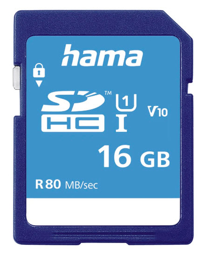 Hama 00124134 memory card 16 GB SDHC UHS-I Class 10