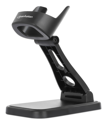 Manhattan Adjustable Barcode Scanner Stand, Height and Angle Adjustable, suitable for barcode scanner products 153997, 154116 and 154185, Black, Lifetime Warranty