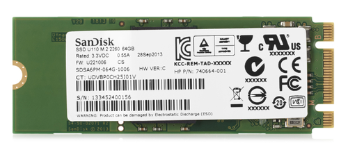 HP 64 GB MLC M.2 Solid State Drive
