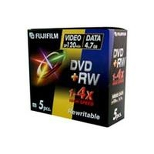 Fujifilm DVD+RW 4.7GB, 5-Pk 5 pc(s)