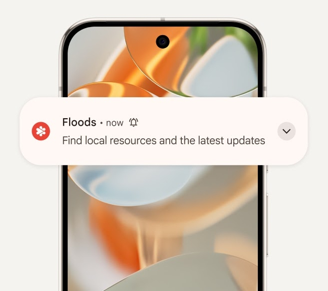 Sends crisis alerts, like for a nearby fire or flood.
