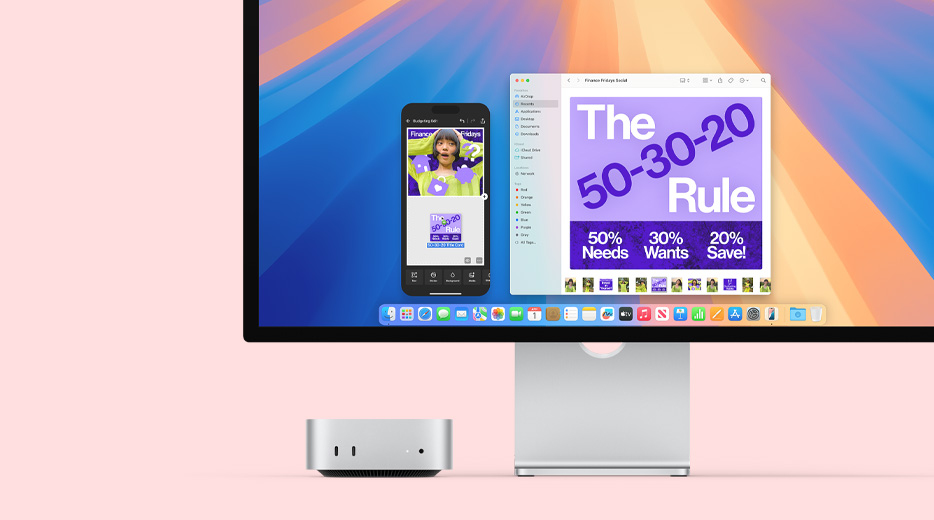 Mac + iPhone. One-two punch.