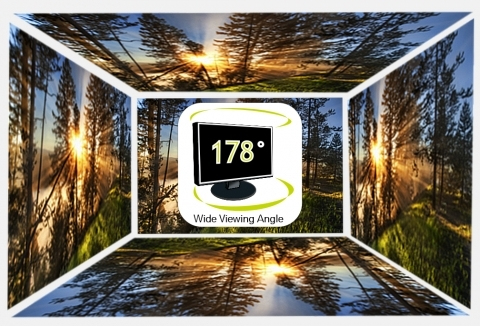 VIVID IMAGES, LIFELIKE VISUALS THE LATEST TECHNOLOGY WITH 178° ULTRA-WIDE VIEW ANGLES